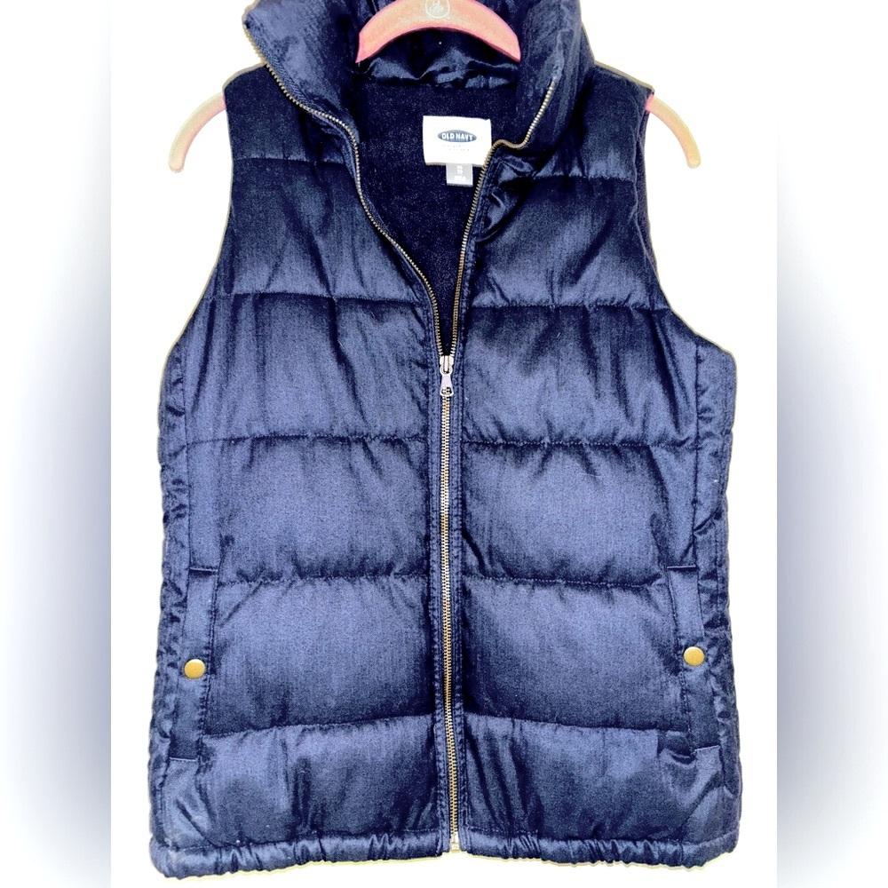 Womens Old Navy navy blue vest xs